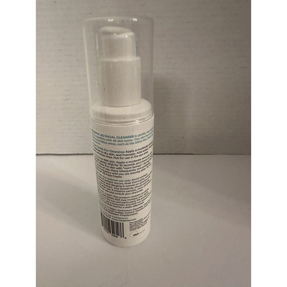 New Mederma Advanced Dry Skin Therapy Facial Cleanser 6 oz Alpha Hydroxy Acid - Picture 2 of 4